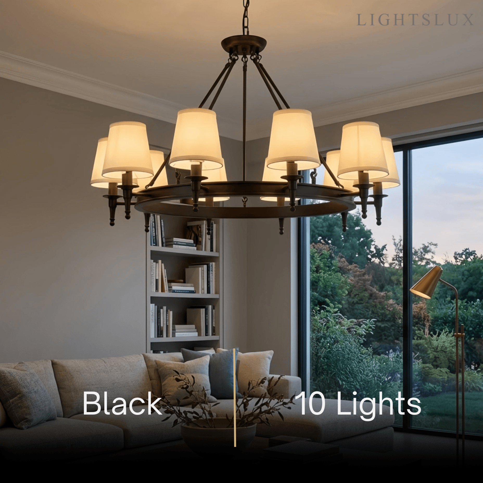 Nebula Vintage Black Chandelier