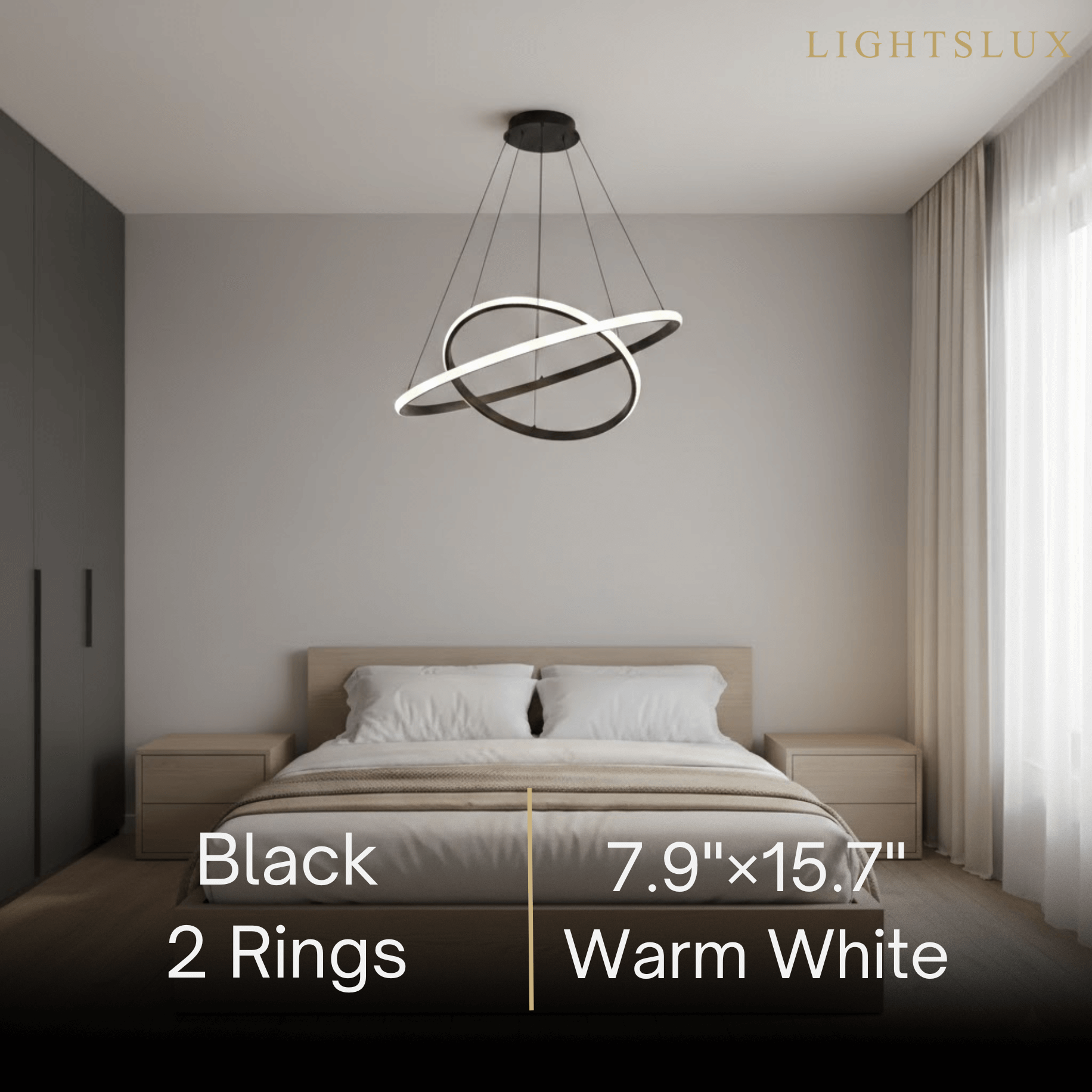 Velora Modern Metal Ring Pendant Light – Fixture for Living