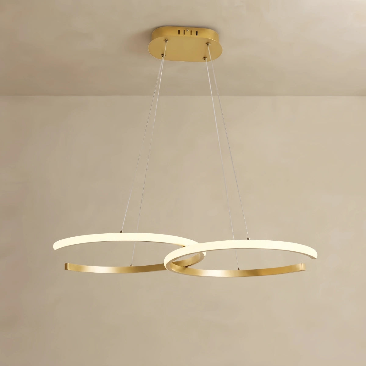 Pendant Light – Metal & Silica Gel Ring Dining Room