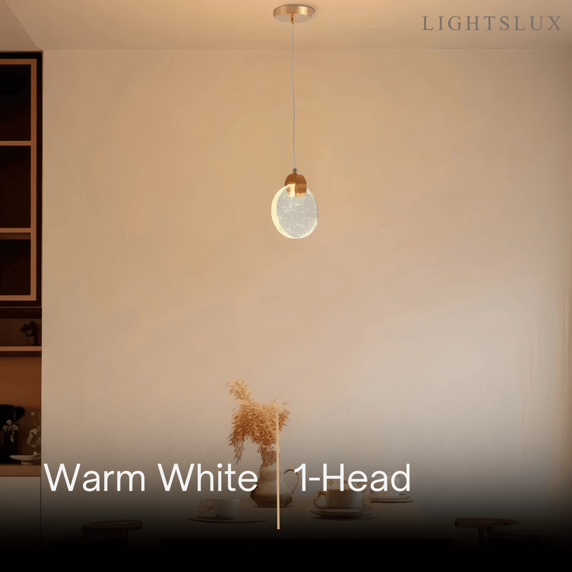 Excelis Art Deco Round – Pendant Light Gold Metal/Crystal for Dining RoomWV361