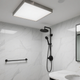 Light Luxury Ceiling Lights: Modern & Elegant Lighting for Every Room in a stylish bathroom setting with marble tiles.