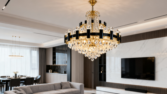 Stunning luxury chandelier 2025 illuminating a modern stylish home interior with elegance.