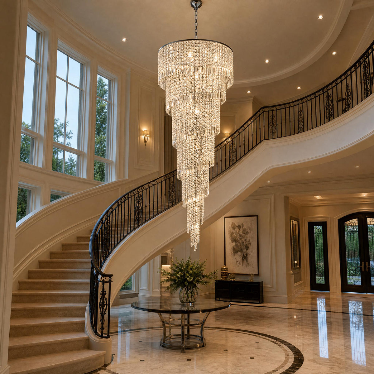High Ceiling Chandeliers: How to Choose the Right Size, Height & Style