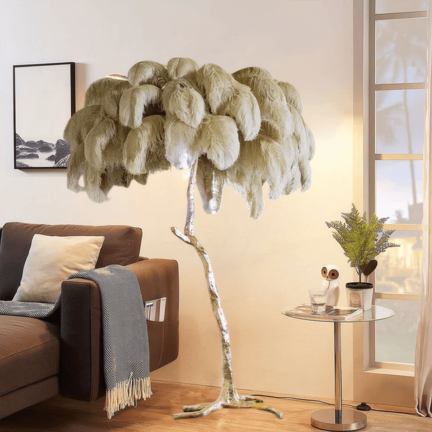 Feather Floor Lamps | Decorative Standing Lamps