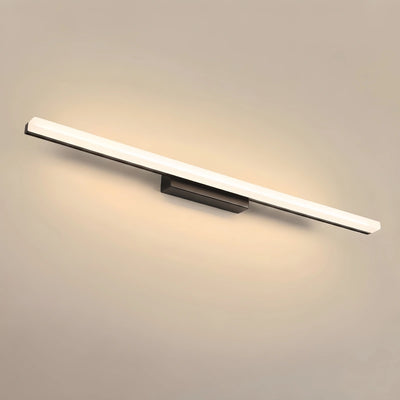 Arcato Minimalistische lineare Wandleuchte für Badezimmer – IP44 Metall in Schwarz/Chrom