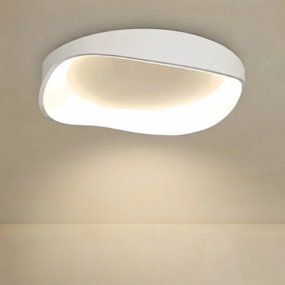 Crema Moderne weiße LED-Deckenleuchte – Metall/Acryl für das Wohnzimmer