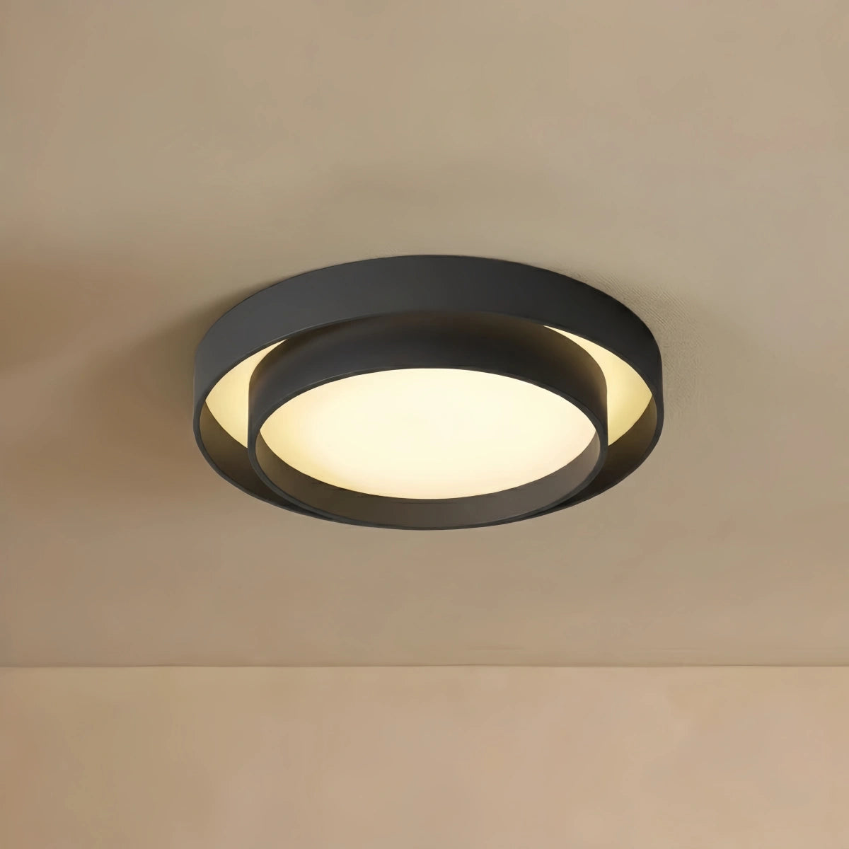 Zeitgenössische zylindrische Deckenleuchte – mattneutrale LED für Wohnzimmer