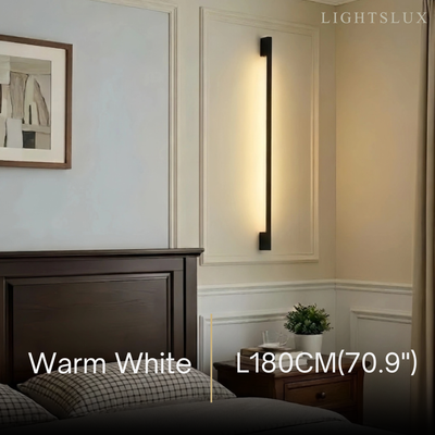 Arcato Moderne lineare LED-Wandleuchte – Schwarze Wandleuchte für das Wohnzimmer
