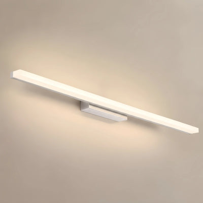 Arcato Minimalistische lineare Wandleuchte für Badezimmer – IP44 Metall in Schwarz/Chrom