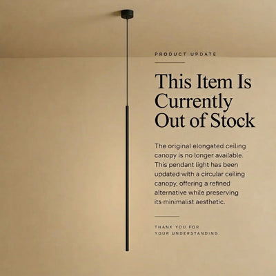 Arcato Minimalistische lineare Pendelleuchte, schwarze Metalllampe für Schlafzimmer