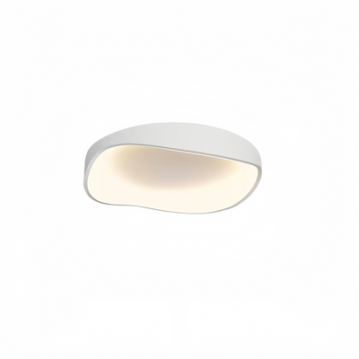 Crema Moderne weiße LED-Deckenleuchte – Metall/Acryl für das Wohnzimmer