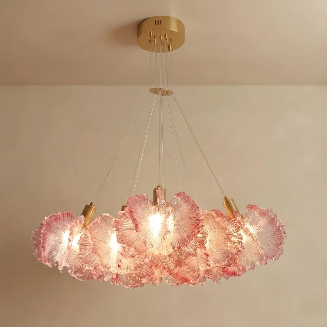 Vivara Moderne Wolken-Kronleuchter – Bunt Acryl Weiß/Rot/Violett/Blau für Esszimmer