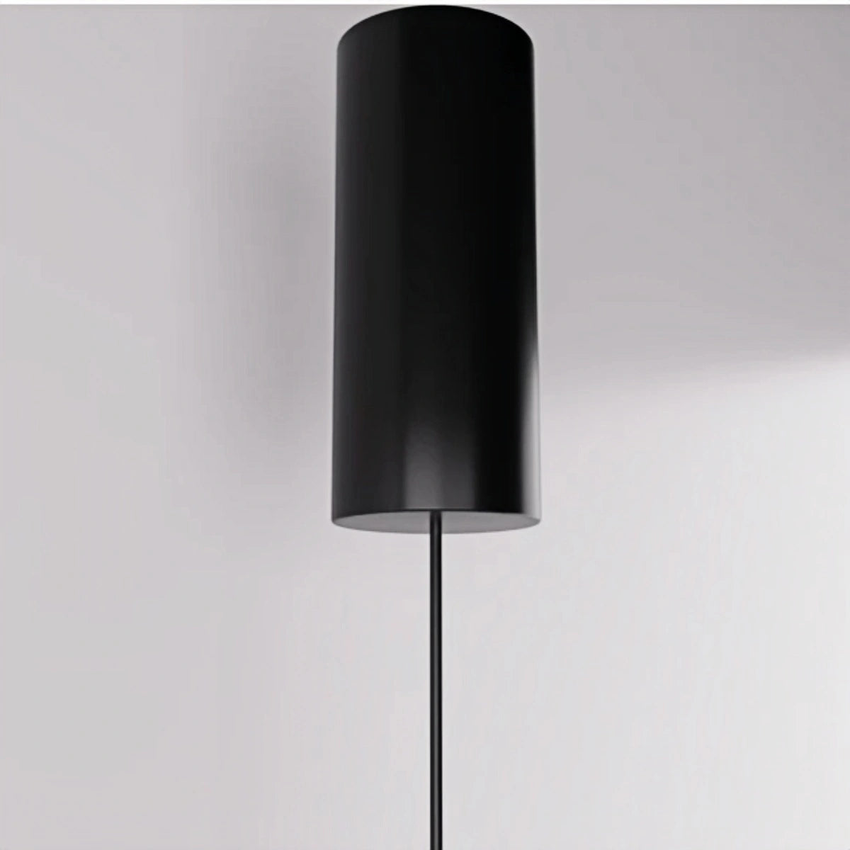 Arcato Minimalistische lineare Pendelleuchte, schwarze Metalllampe für Schlafzimmer