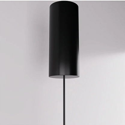 Arcato Minimalistische lineare Pendelleuchte, schwarze Metalllampe für Schlafzimmer