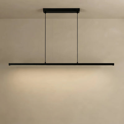Arcato Minimalistische, dimmbare lineare Pendelleuchte – Schwarzes oder weißes Acryl für das Esszimmer