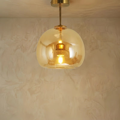 Vetro Moderne LED-Deckenleuchte/Pendelleuchte in Kugelform – Schwarz/Gold für den Flur