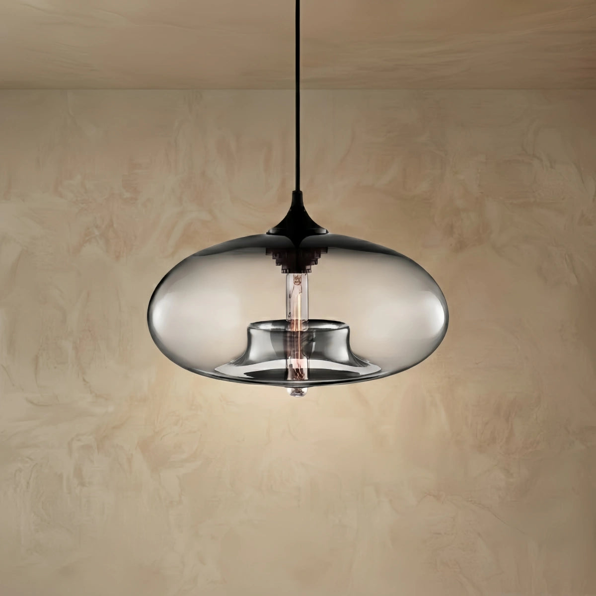 Morandia Moderne Glas-Pendelleuchte – Brotform-Kücheninsel-Lampe, 5 Farben