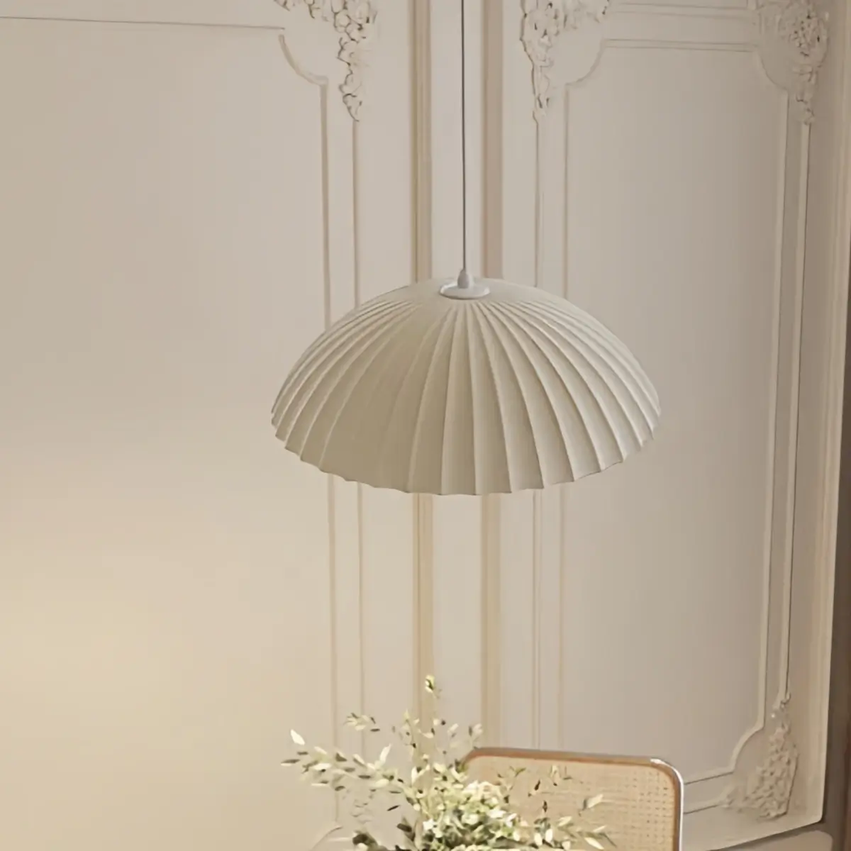 Crema Modern Single-Head Pendant Light -- Gypsum for Dining Room