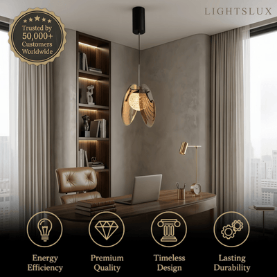 Lunara Modern Glass Disc Pendant Light--Amber/Smoke Grey for Living Room