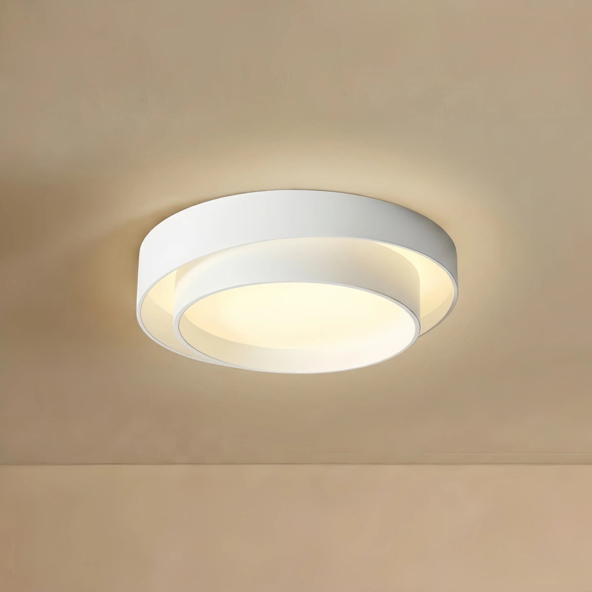 Zeitgenössische zylindrische Deckenleuchte – mattneutrale LED für Wohnzimmer