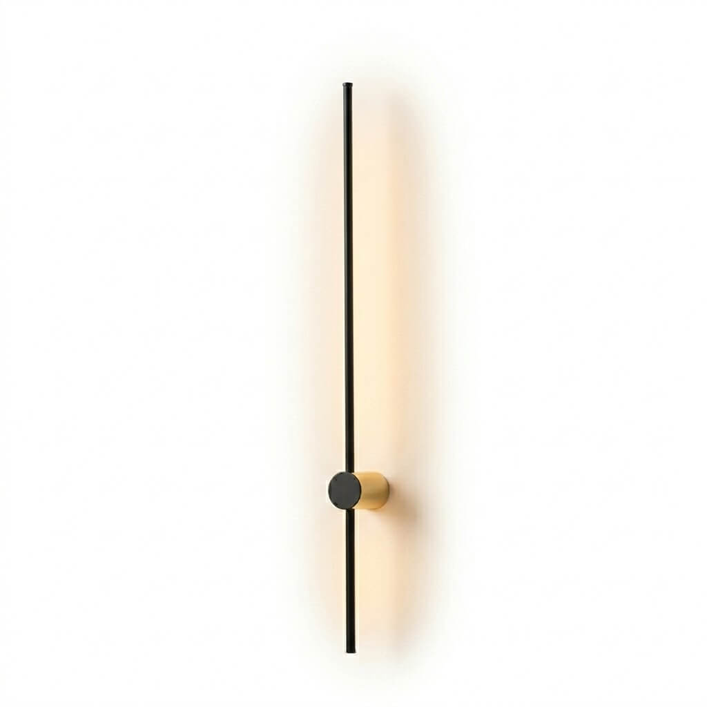 Arcato Minimalistische lineare Wandleuchte – Schwarze moderne Leuchte für Wohn-/Schlafzimmer