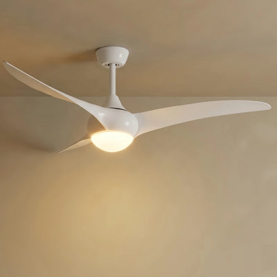 Zenno Moderne Deckenventilatorlampe mit LED – Walnussholzmaserung für das Wohnzimmer