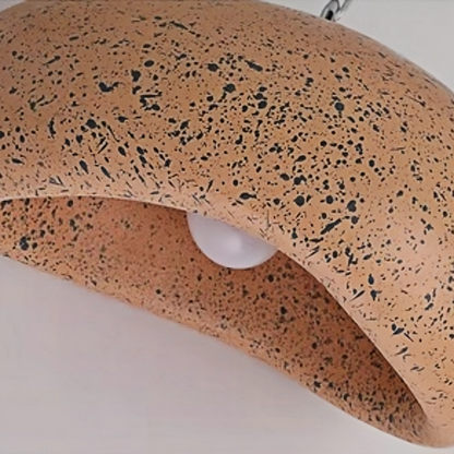 Morandia Moderne, brotförmige Pendelleuchte – Kunstharz/Acryl in 4 Farben für das Esszimmer