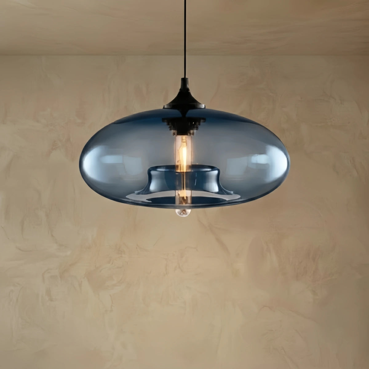 Morandia Moderne Glas-Pendelleuchte – Brotform-Kücheninsel-Lampe, 5 Farben