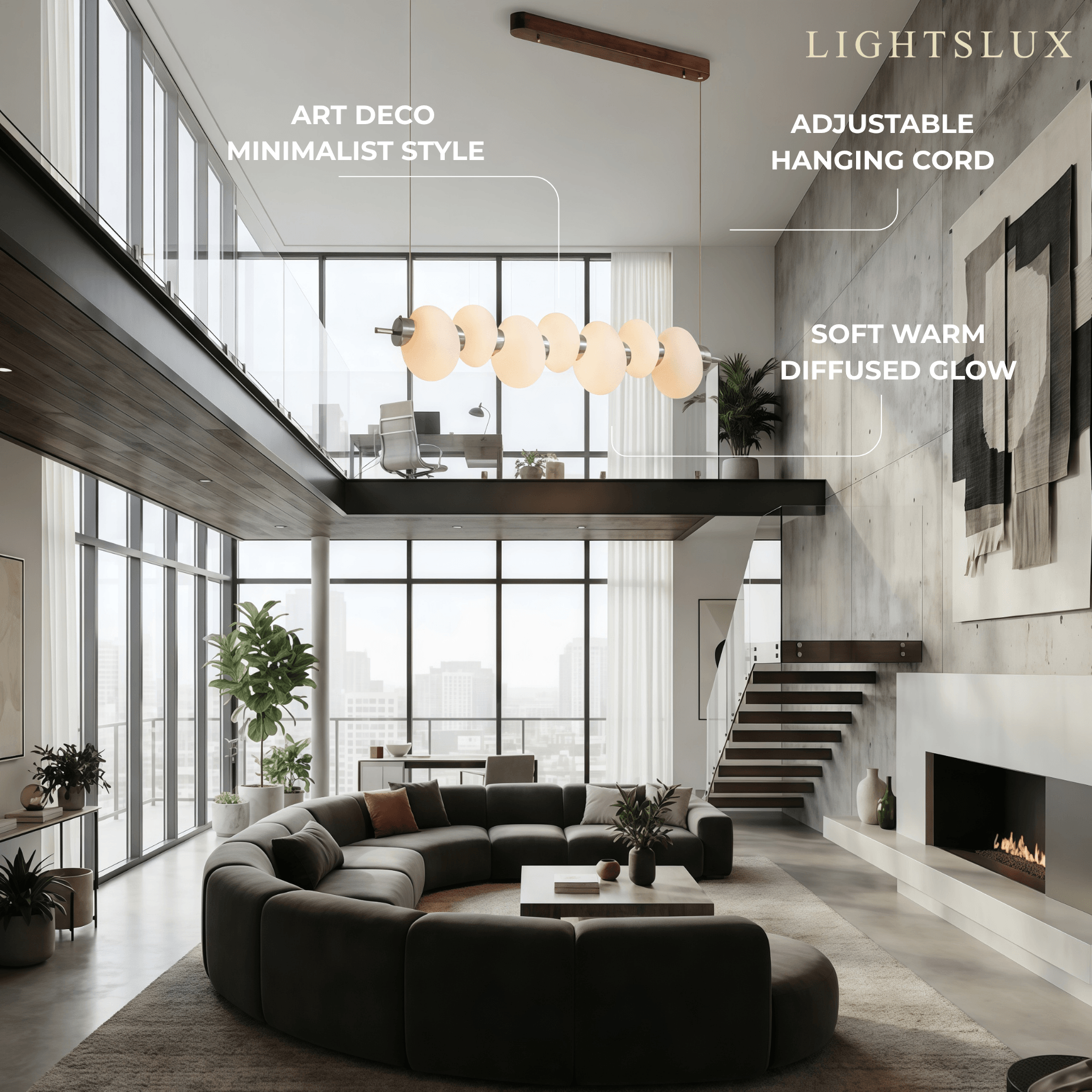 Vetro Retro Linear Glass Pendant Light -- White Or Clear for Dining Room