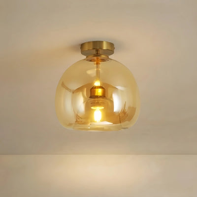Vetro Moderne LED-Deckenleuchte/Pendelleuchte in Kugelform – Schwarz/Gold für den Flur
