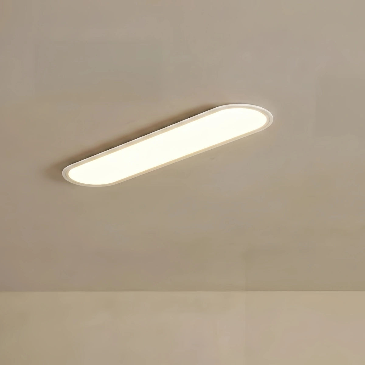 Arcato Minimalist White/Black LED Flush Mount Ceiling Light Living Room