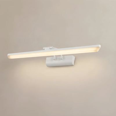Arcato Modern White Vanity Light - Rectangular Metal Linear Design for Bathroom