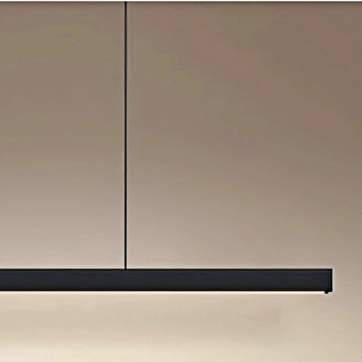 Arcato Minimalistische, dimmbare lineare Pendelleuchte – Schwarzes oder weißes Acryl für das Esszimmer