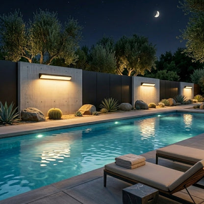 Arcato Minimalistische Außenwandleuchte – Leuchte für den Innenhof