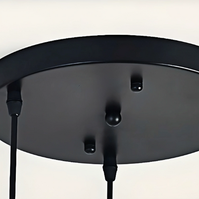 Vetro Nordic LED-Pendelleuchte – Metall/Glas, Schwarz/Gold für Esszimmer/Wohnzimmer