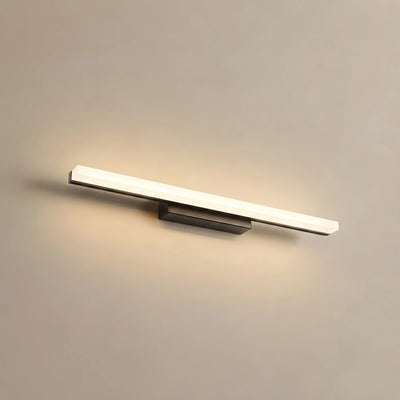 Arcato Minimalistische lineare Wandleuchte für Badezimmer – IP44 Metall in Schwarz/Chrom
