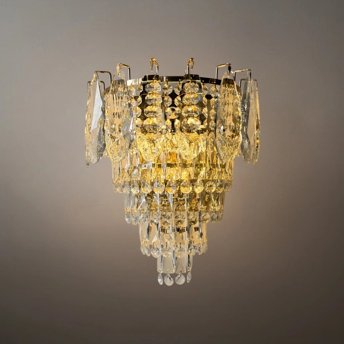 Velora Italian Luxury Wall Lamp--Crystal Shade Wall Lamp for Bedroom