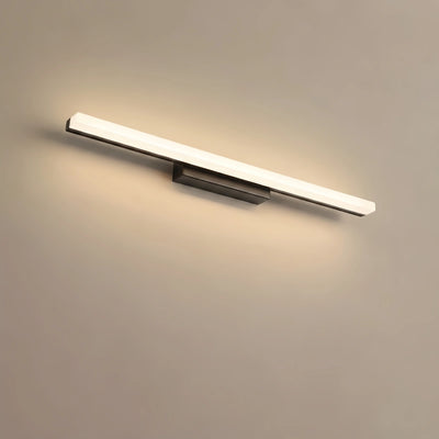 Arcato Minimalistische lineare Wandleuchte für Badezimmer – IP44 Metall in Schwarz/Chrom