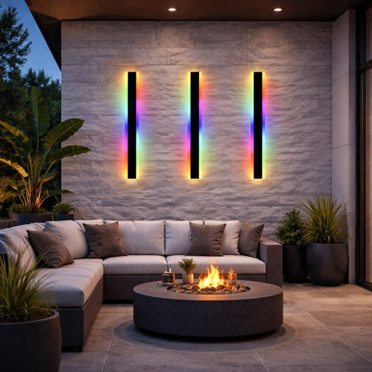 Arcato Moderne LED-Außenwandleuchte (RGB) – In 8 Größen erhältlich