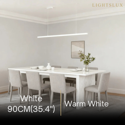Arcato Moderne LED-Pendelleuchte – Weiß/Schwarz Metall/Glas für das Esszimmer