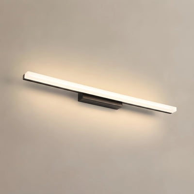 Arcato Minimalistische lineare Wandleuchte für Badezimmer – IP44 Metall in Schwarz/Chrom
