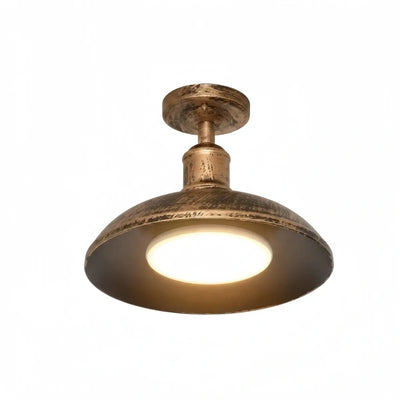 Irondale Industrial Waterproof Pendant Light -- Black/Brass Iron for Outdoor Wall