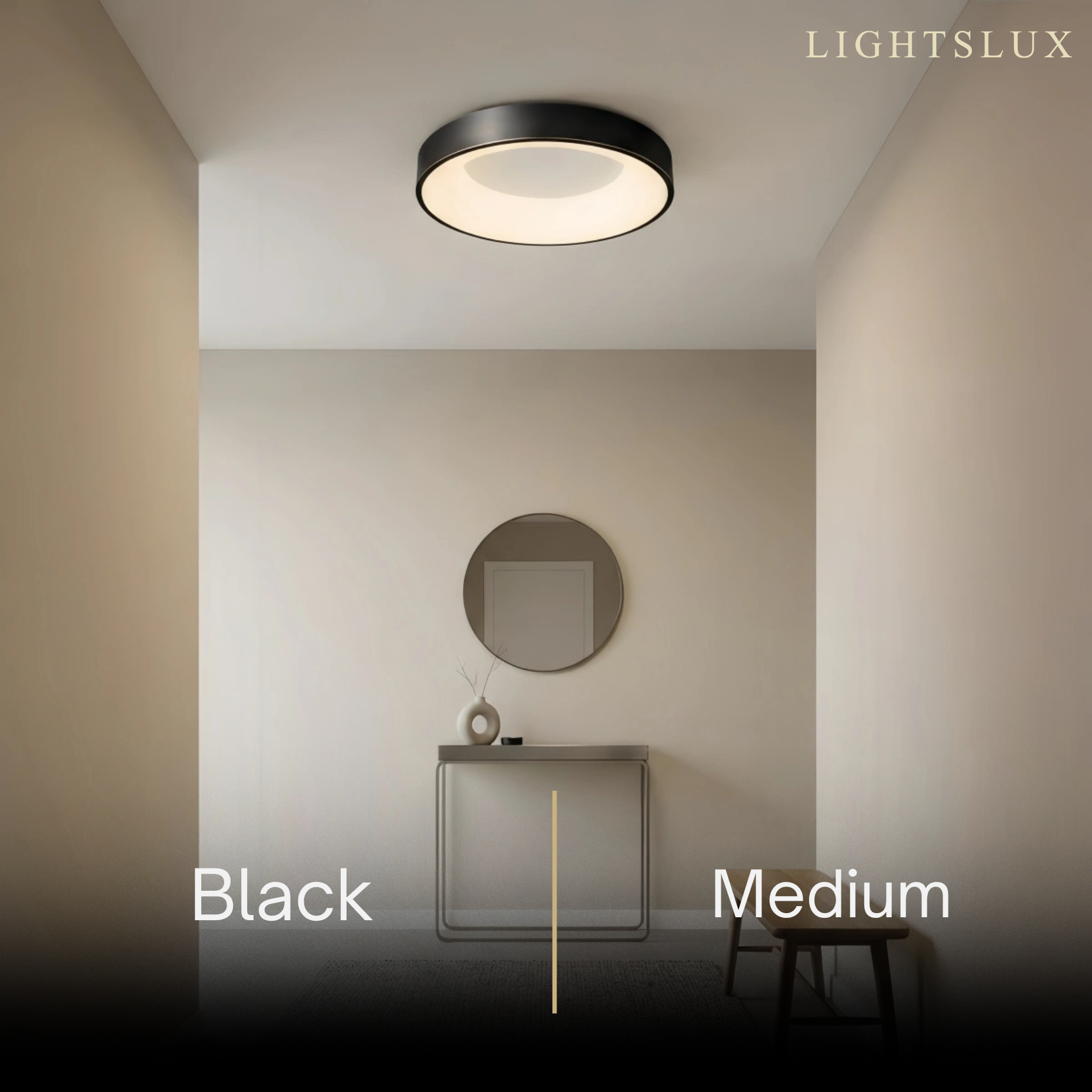 Arcato Moderne Deckenleuchte – Gold/Schwarz LED für Wohnzimmer
