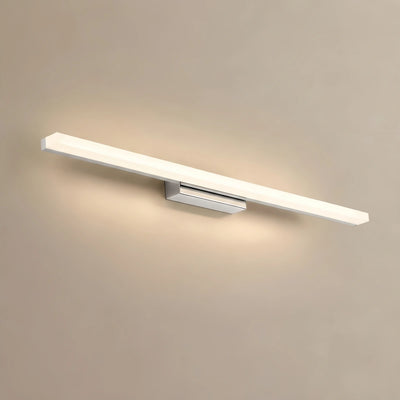 Arcato Minimalistische lineare Wandleuchte für Badezimmer – IP44 Metall in Schwarz/Chrom