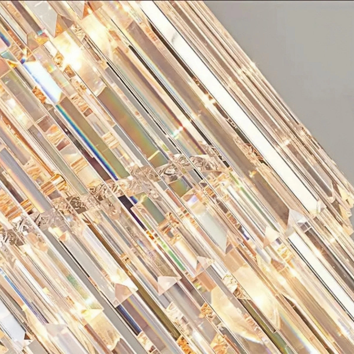 Excelis Luxuriöser Kegel-Kristall-Kronleuchter – Schwarz Onyx Gold Groß Dimmbar für Foyer/Große Halle