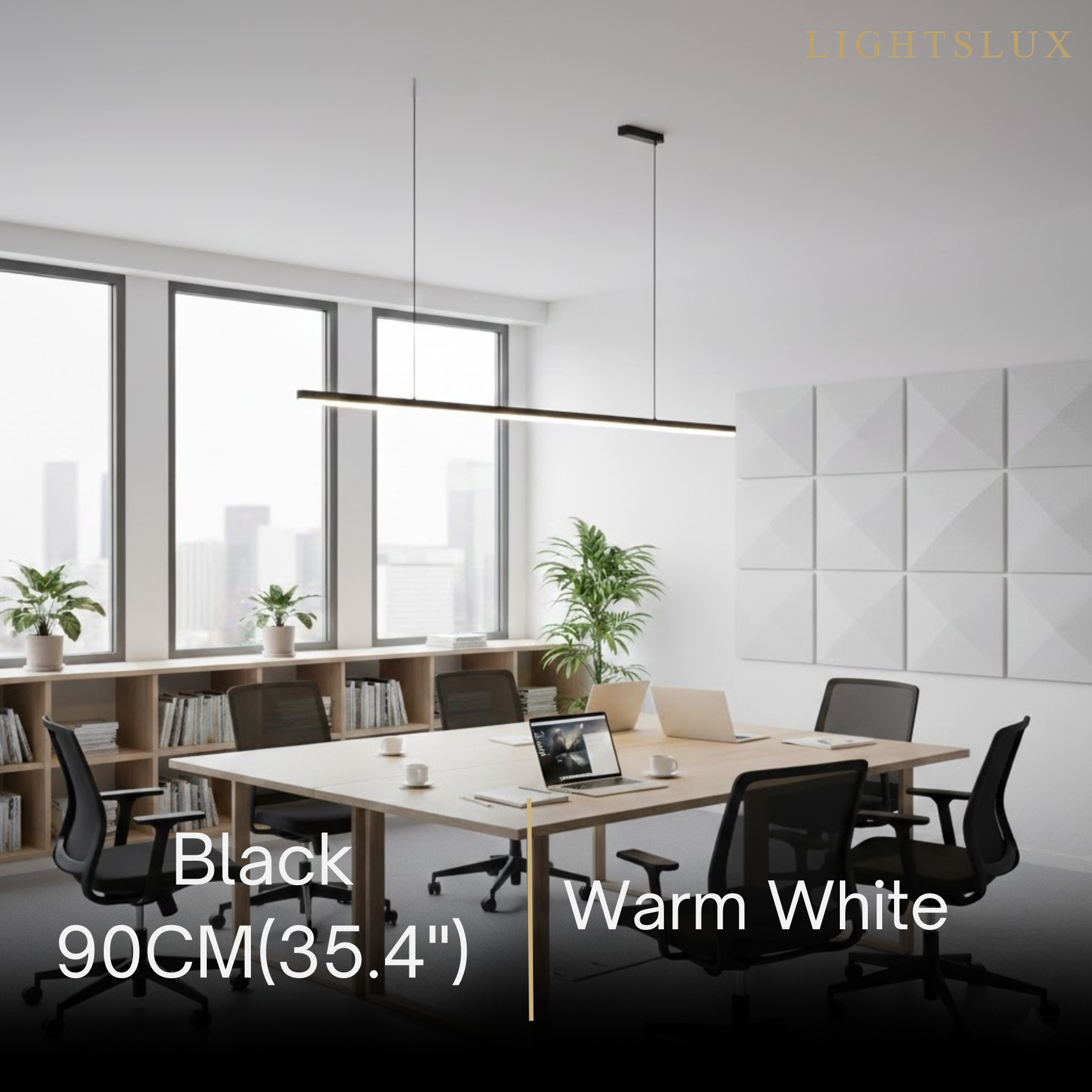 Arcato Moderne LED-Pendelleuchte – Weiß/Schwarz Metall/Glas für das Esszimmer