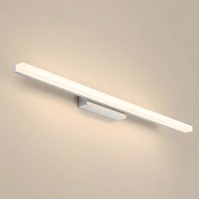 Arcato Minimalistische lineare Wandleuchte für Badezimmer – IP44 Metall in Schwarz/Chrom