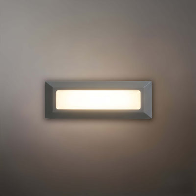 Arcato Minimalistische schwarze LED-Terrassenstufenleuchte – Wandleuchte mit Sensor für Treppen/Garten