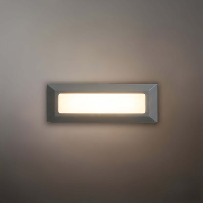 Arcato Minimalistische schwarze LED-Terrassenstufenleuchte – Wandleuchte mit Sensor für Treppen/Garten