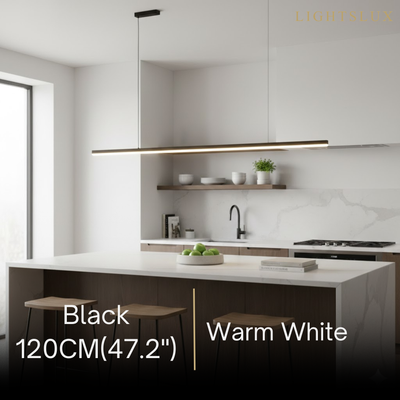 Arcato Moderne LED-Pendelleuchte – Weiß/Schwarz Metall/Glas für das Esszimmer
